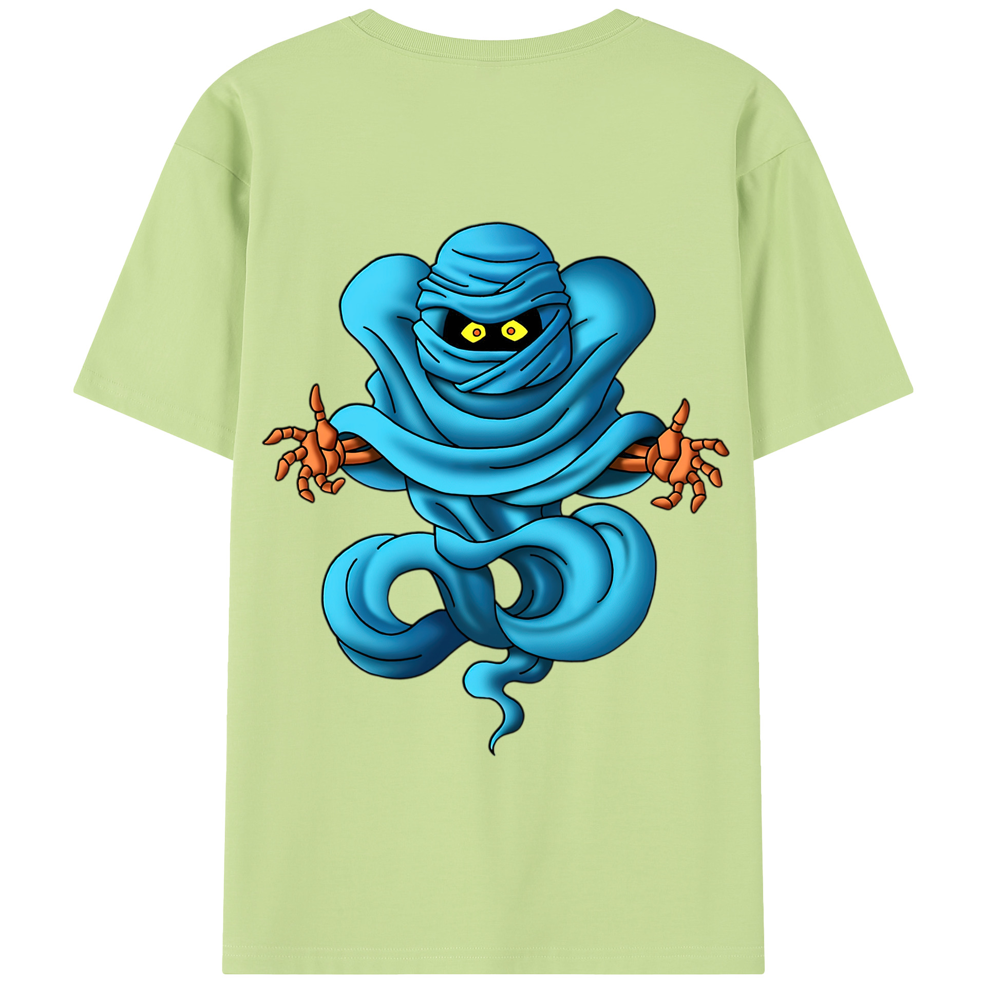 （画像用） ドラゴンクエスト Doragon Kuesuto Dragon Quest 綿100％半袖Tシャツ（背面プリント）